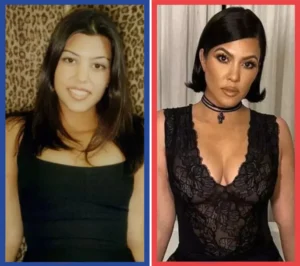 kourtney kardashian decolleté poitrine
