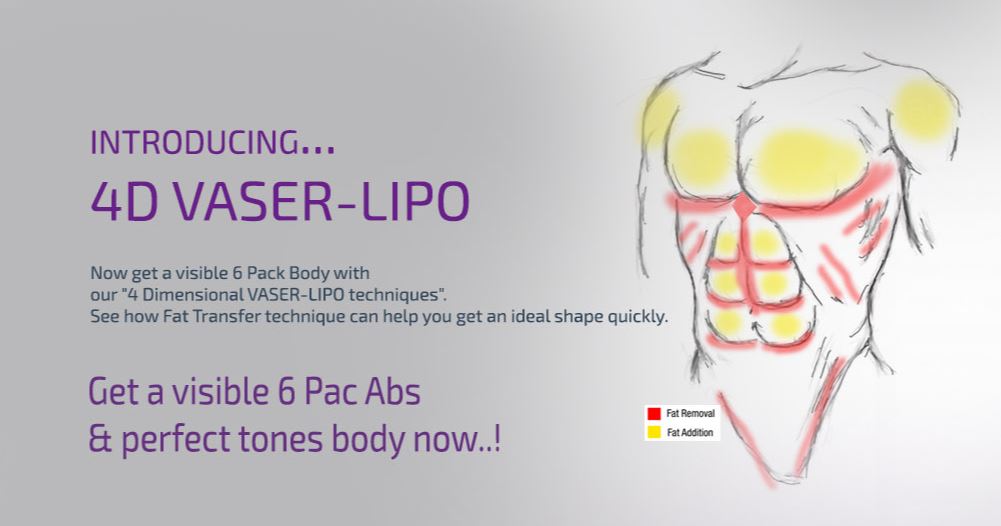 visible 6 pac abs vaser liposuction male